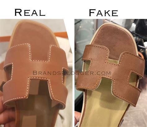 how to spot a fake hermes oran sandals|hermes oran slides real.